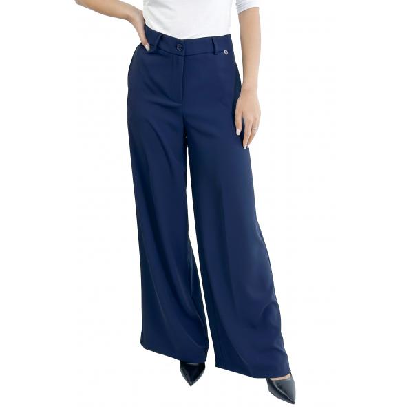 Pantaloni palazzo a vita alta Please 